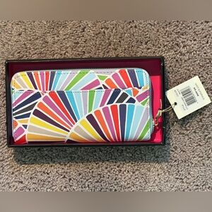 Colorful Zip-Around Wallet